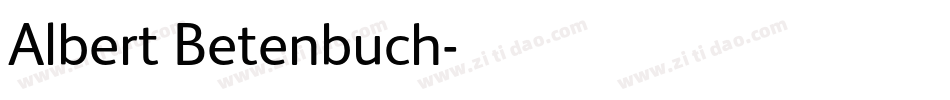 Albert Betenbuch字体转换